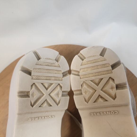 Converse All Star Chuck Taylor High Skateboarding Platform Women 9.5 Tan - Picture 12 of 14